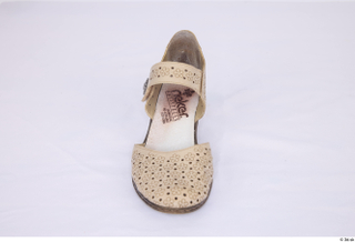 Hanane Clothes  327 beige perforated strap buckle shoes casual…